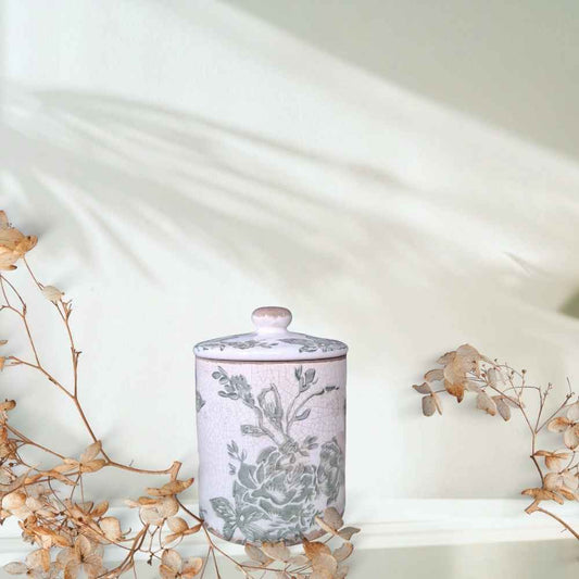 Floral Ceramic Jar